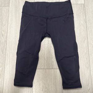 Lululemon Reveal Crop 15” Midnight Navy Medium